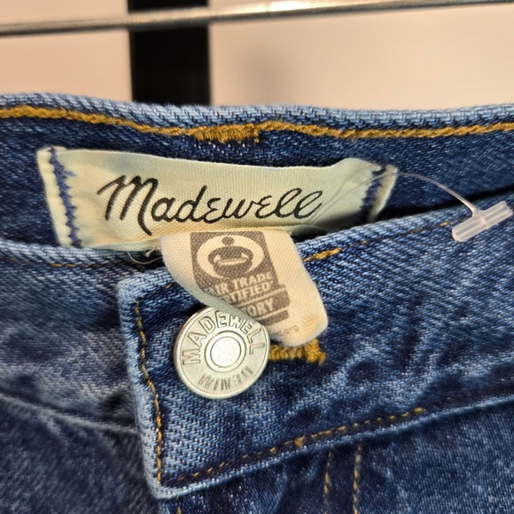 Madewell Extra-Wide Leg Jeans Blue Montauk Wash High Rise Boho Casual Size 32 - Picture 3 of 8
